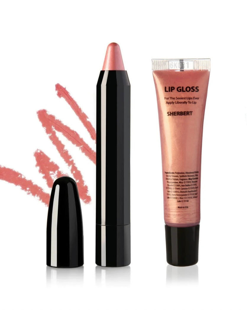 Rich Metallic Lip Gloss Duo! Rich 2.0 & Sherbert Lip Laquer