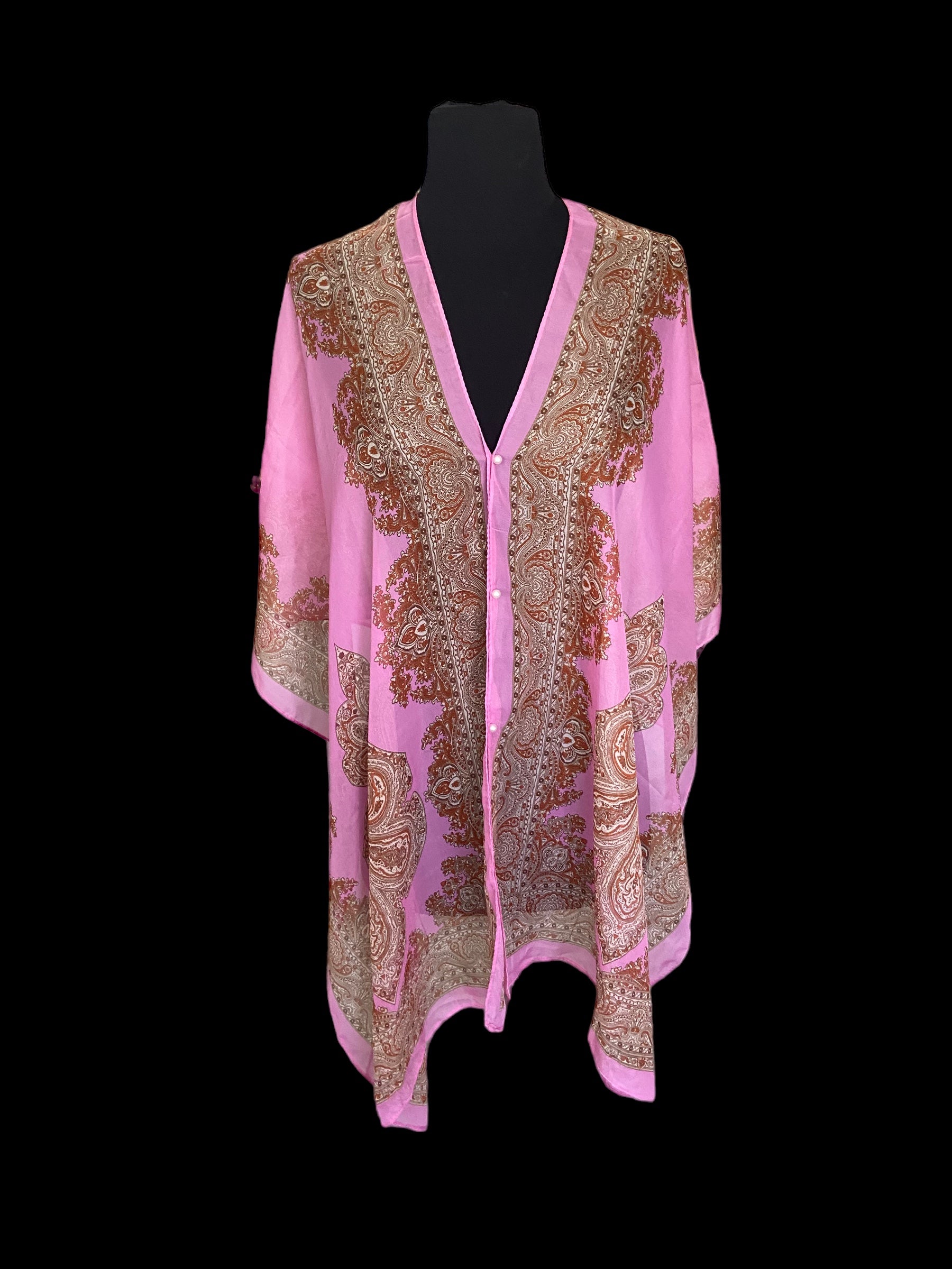 Cat’s Kimono Top in Pink