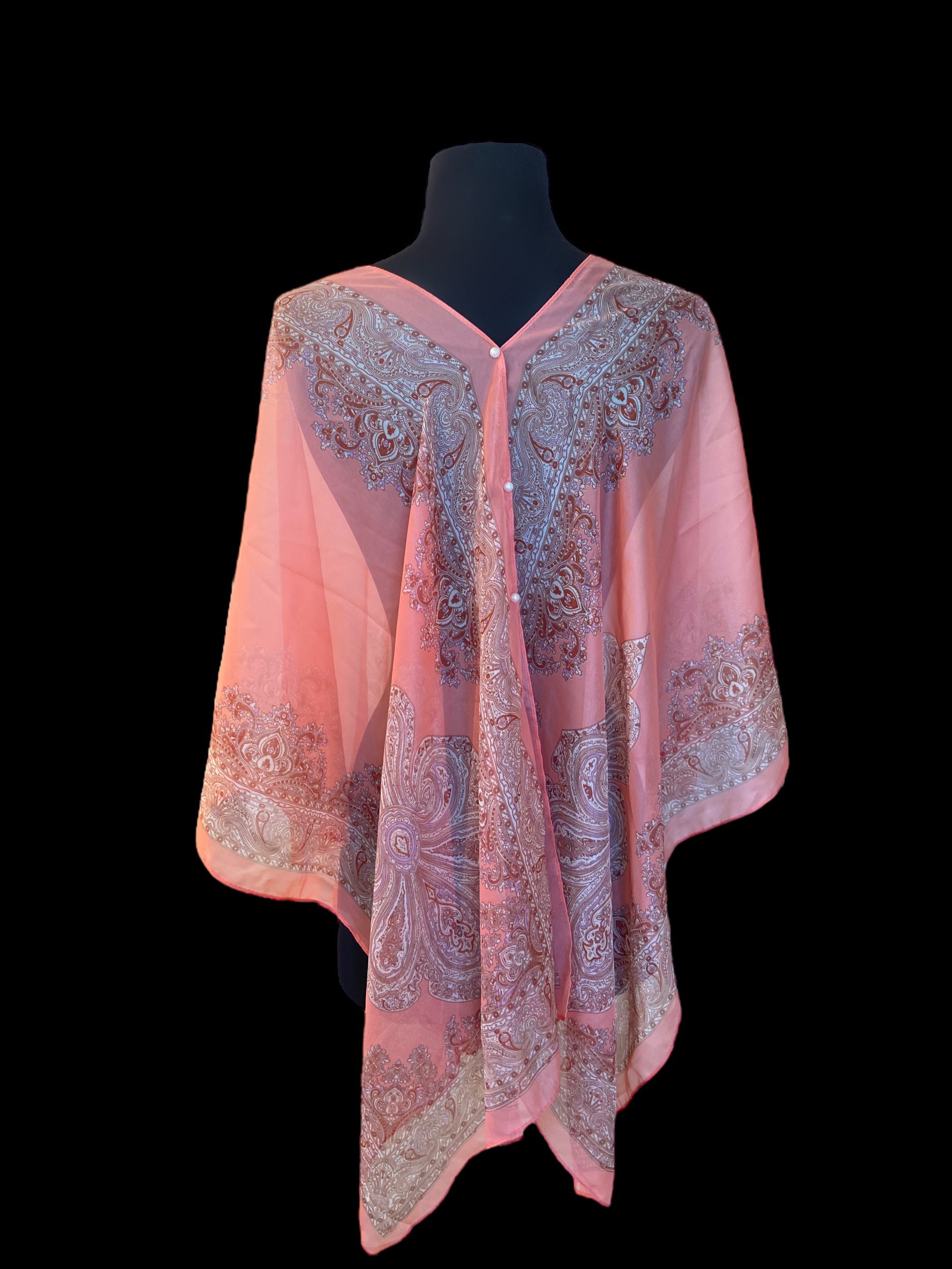 Cat’s Kimono Top in Peach