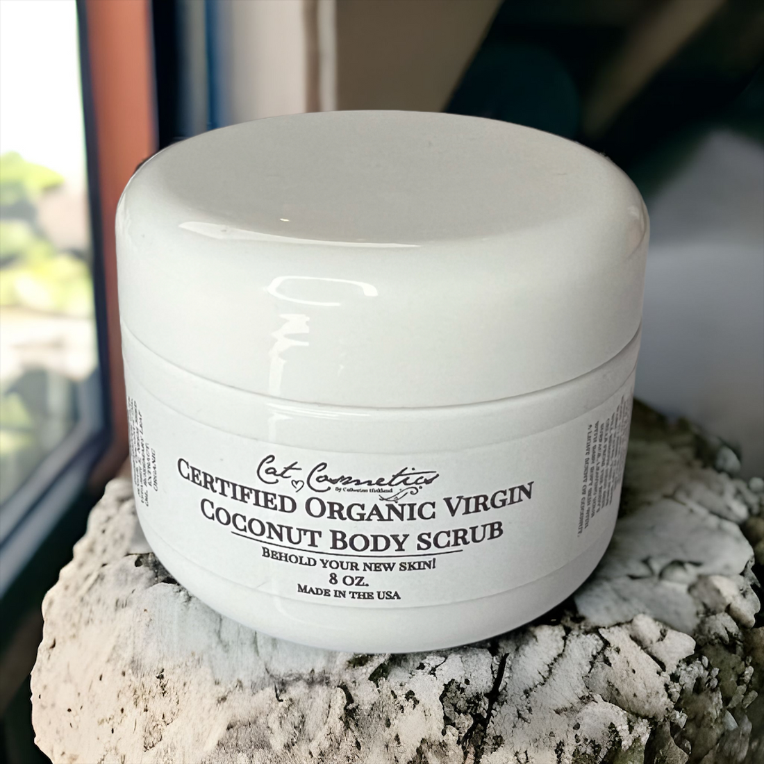 USDA Organic Virgin Coconut Sugar Scrub! Super Lux Body Exfoliator—Back in stock!