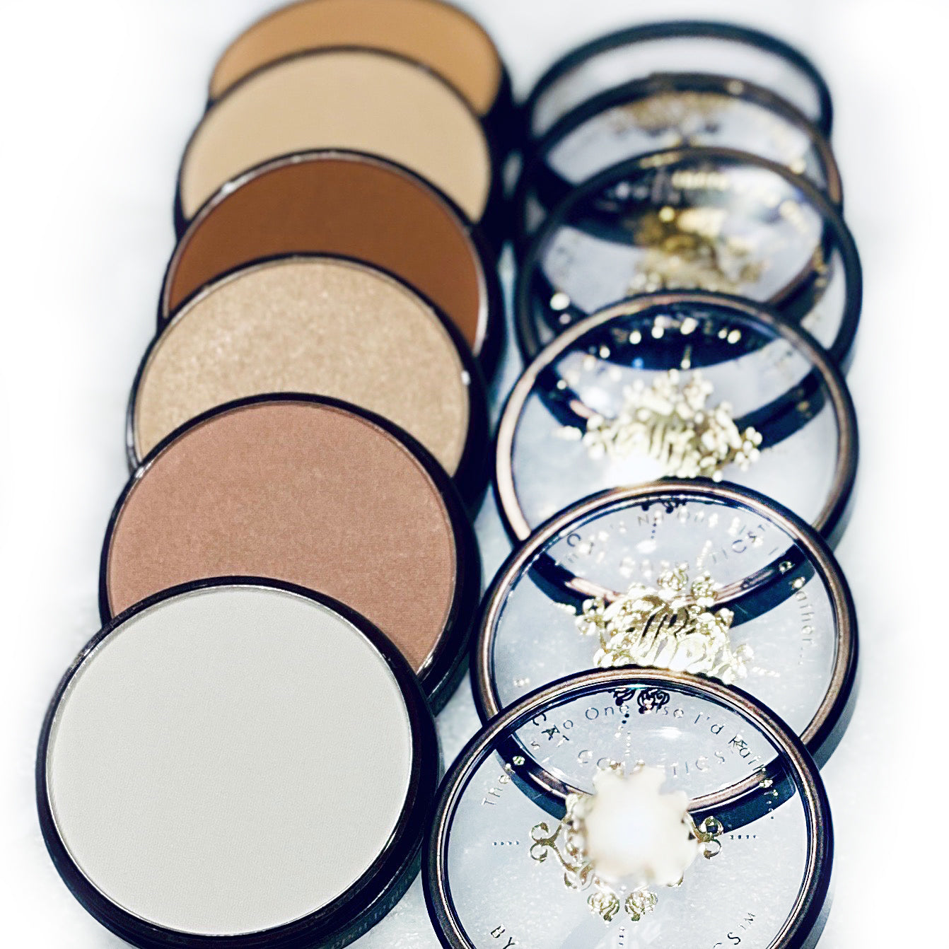 Cat Call Pressed Powder in Beige (Med-light) Stack (Most Popular)