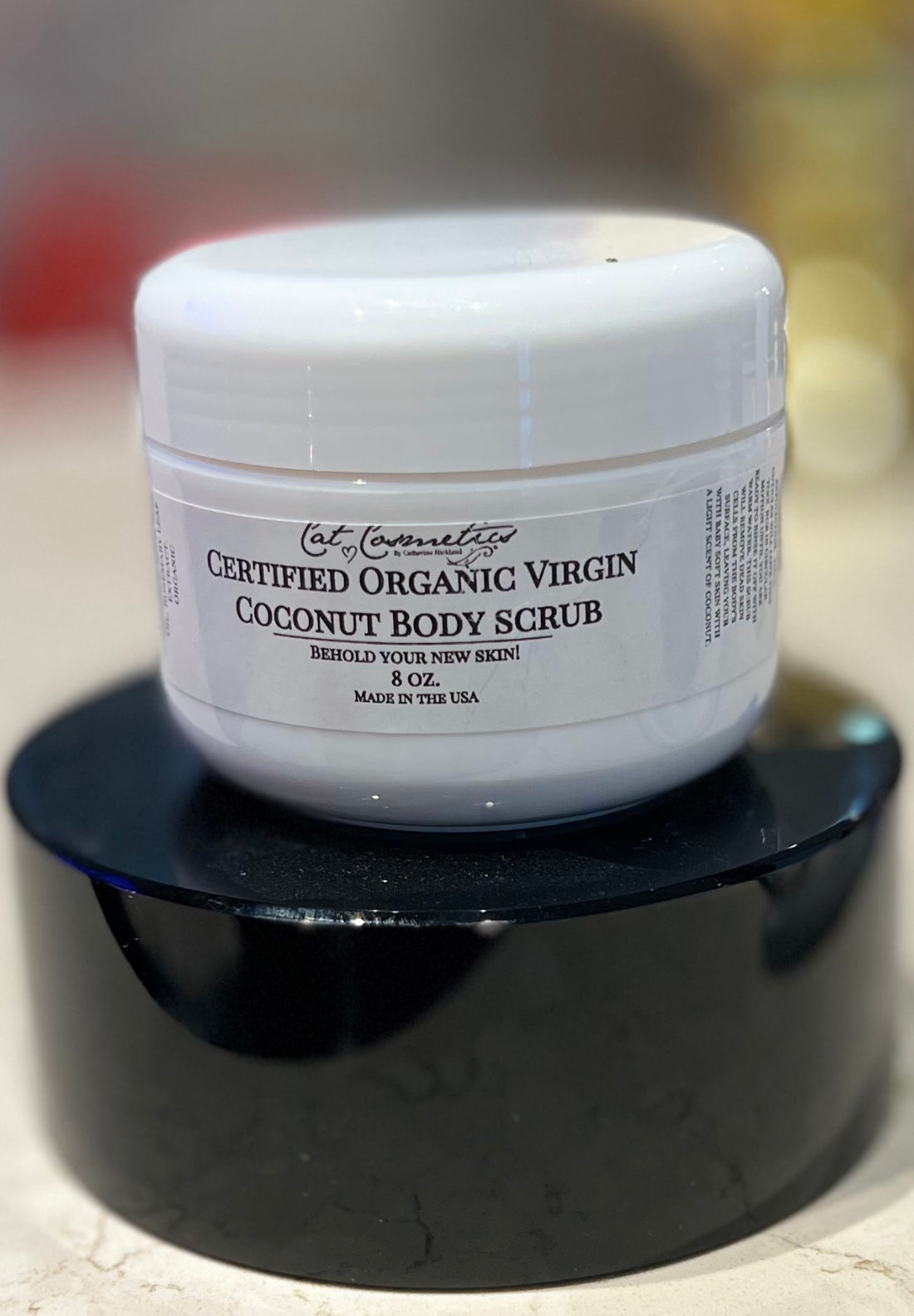 USDA Organic Virgin Coconut Sugar Scrub! Super Lux Body Exfoliator—Back in stock!